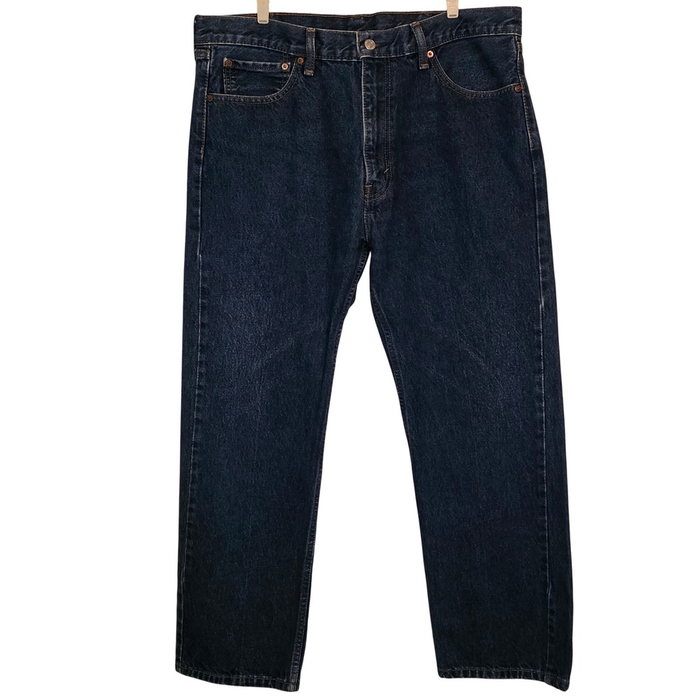Levi Strauss Co 505 Mens W38 L30 Blue Denim‎ Jeans Straight Fit Classic Cotton